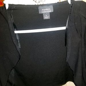 Black beaded shrug from dressbarn size 12